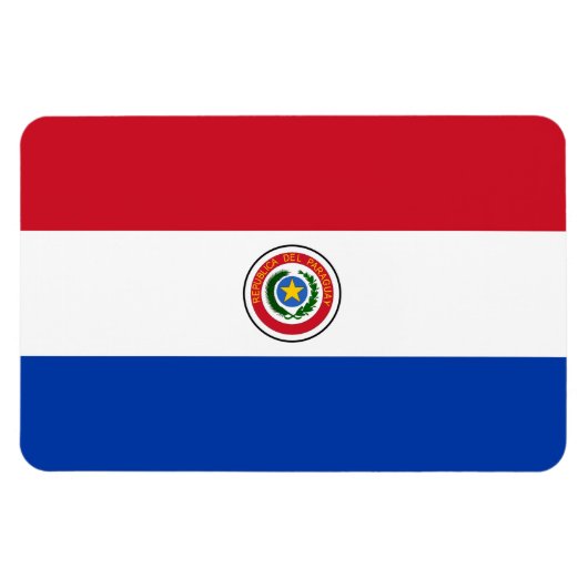 Paraguay Flag Magneet (Horizontaal)