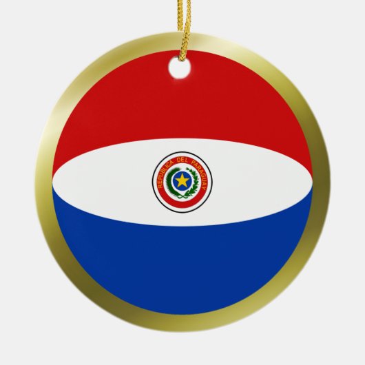 Paraguay Flag Ornament (Voorkant)