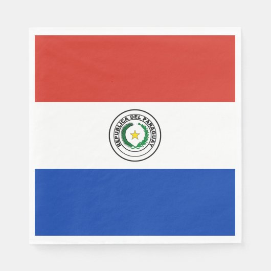 Paraguay Flag Servet (Voorkant)