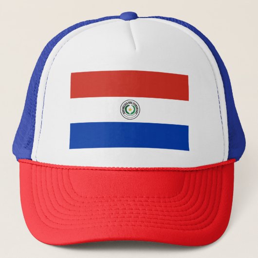 Paraguay Flag Trucker Pet (Voorkant)