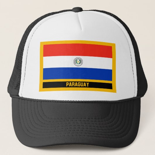 Paraguay Flag Trucker Pet (Voorkant)