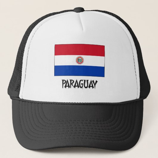 Paraguay Flag Trucker Pet (Voorkant)