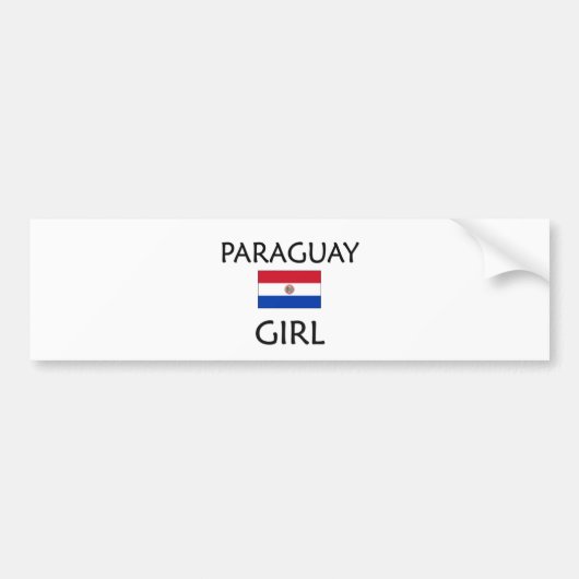 PARAGUAY GIRL BUMPERSTICKER (Voorkant)