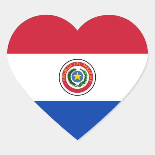paraguay hart sticker (Voorkant)