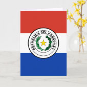 Paraguay Kaart (Gele Bloem)
