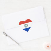 Paraguay (Paraguayaanse vlag) Hart Sticker (Envelop)