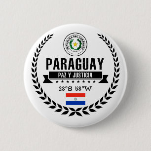 Paraguay Ronde Button 5,7 Cm