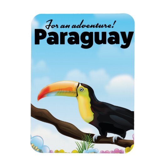 Paraguay Toucan-reisposter Magneet (Verticaal)
