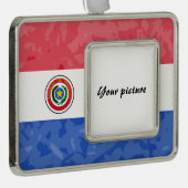 Paraguay Verzilverd Kader Ornament (Rechts)