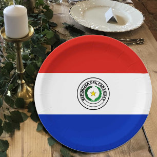 Paraguay Vlag borden, partij, sport, Paraguay Papieren Bordje