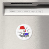 Paraguay Vlag Kaart 2.0 Magneet (Insitu (Vaatwasser))