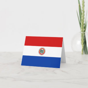 Paraguay-vlagnotitie Kaart