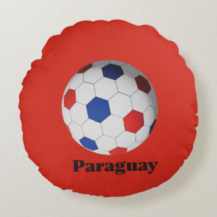 Paraguay Voetbal Rond Kussen