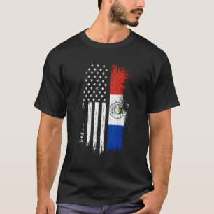 Paraguayaanse Amerikaanse Vlag Pride Paraguay Vere T-shirt