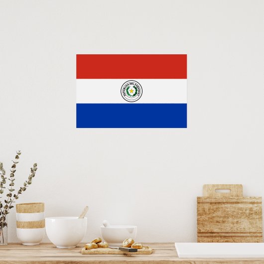 Paraguayaanse vlag poster (Keuken)