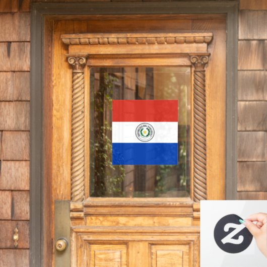Paraguayaanse vlag raamsticker (Huis Deur)