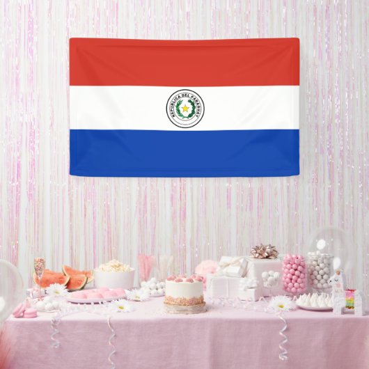 Paraguayaanse vlag spandoek (Feest)