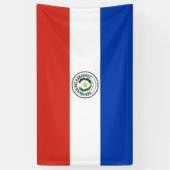 Paraguayaanse vlag spandoek (Verticaal)