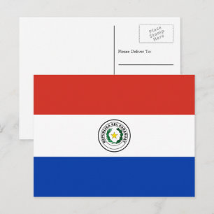 Paraguayaanse vlag, Vlag van Paraguay Briefkaart