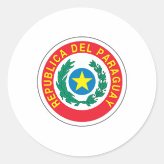 Paraguayaanse wapenstilstand ronde sticker