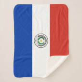 Paraguayese vlag sherpa deken (Voorkant)