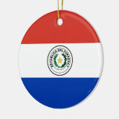 Paraguayse vlag keramisch ornament (Links)