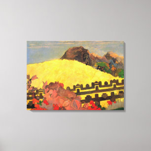 "Parahi Te Marae" - Paul Gauguin Canvas Afdruk