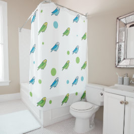 Parakeet Shower Curtain Douchegordijn
