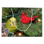 Paraket kerst large cadeauzakje (Achterkant)