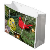 Paraket kerst large cadeauzakje (Voorkant Gekanteld)