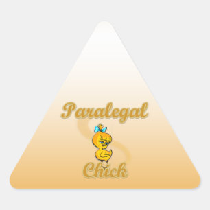 Paralegal Chick Driehoek Sticker