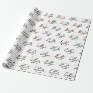 Paralegal Geweldige juridisch assistent Funny Cadeaupapier