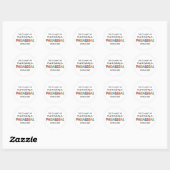 Paralegal Geweldige juridisch assistent Funny Ronde Sticker (Vel)