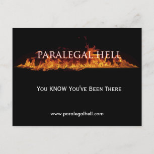 Paralegal Hell, je weet dat je er bent geweest,... Briefkaart