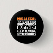 Paralegal Ik probeer dingen grappig te zeggen Ronde Button 3,2 Cm (Voorkant)