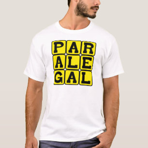 Paralegal, juridisch assistent t-shirt