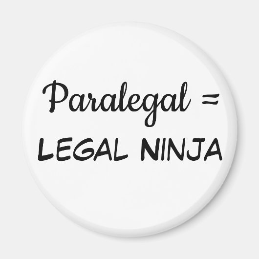 Paralegal = Legal Ninja Magneet (Voorkant)