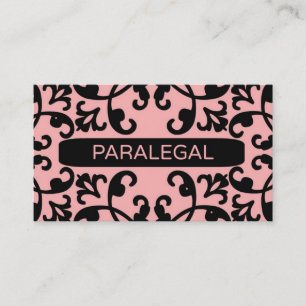 Paralegal Peach Damask Visitekaartje