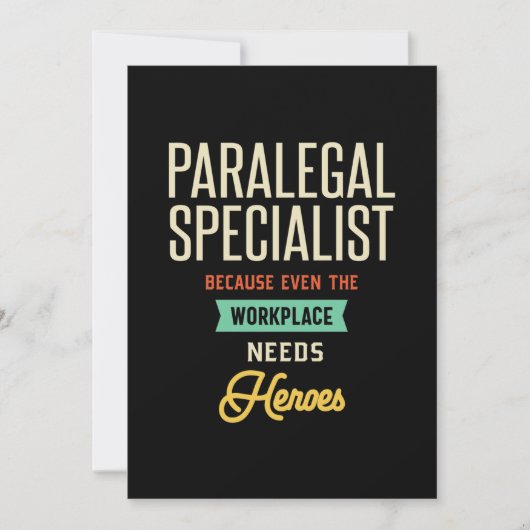 Paralegal Specialist Bedankkaart (Voorkant)