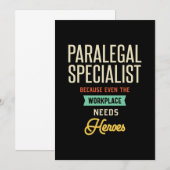 Paralegal Specialist Bedankkaart (Voorkant / Achterkant)