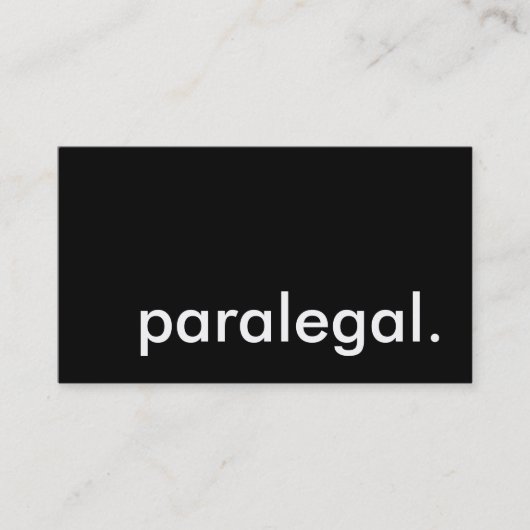 paralegal. visitekaartje (Voorkant)