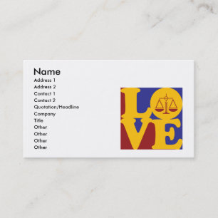 Paralegal Work Love Visitekaartje