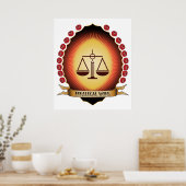 Paralegal Work Mandorla Poster (Keuken)