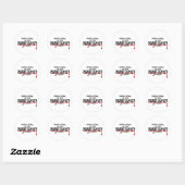 Paralegal Zombie Hunter Ronde Sticker (Vel)