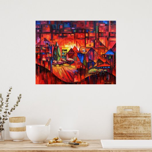 Parallax - Canvas Print (Keuken)