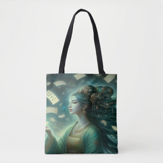 Parallel Realms Godin Tarot kaart Totebag Draagtas (Voorkant)