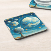 Parallelle universa bier onderzetter (Linkerzijde)