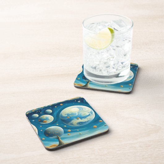 Parallelle universa bier onderzetter (Rechterzijde)