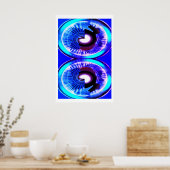 Parallelle universa in moonlight art poster (Keuken)