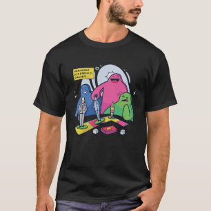 Parallelle universeel schaakspel buitenaardse t-shirt